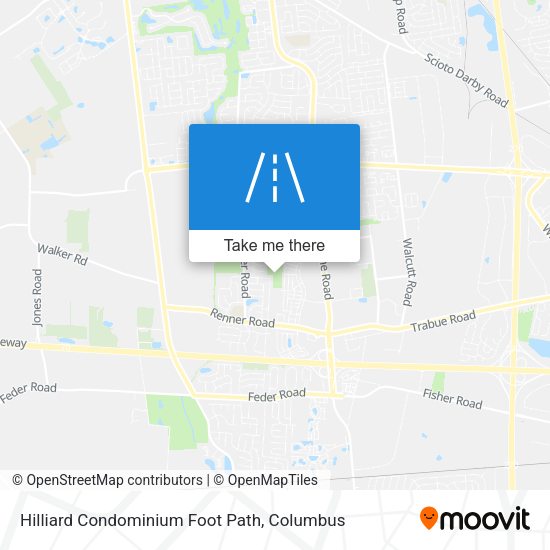 Mapa de Hilliard Condominium Foot Path