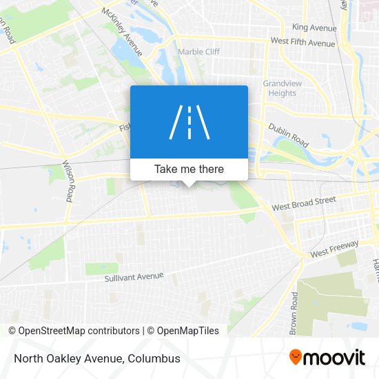 Mapa de North Oakley Avenue