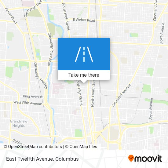 East Twelfth Avenue map