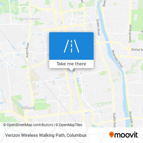 Mapa de Verizon Wireless Walking Path