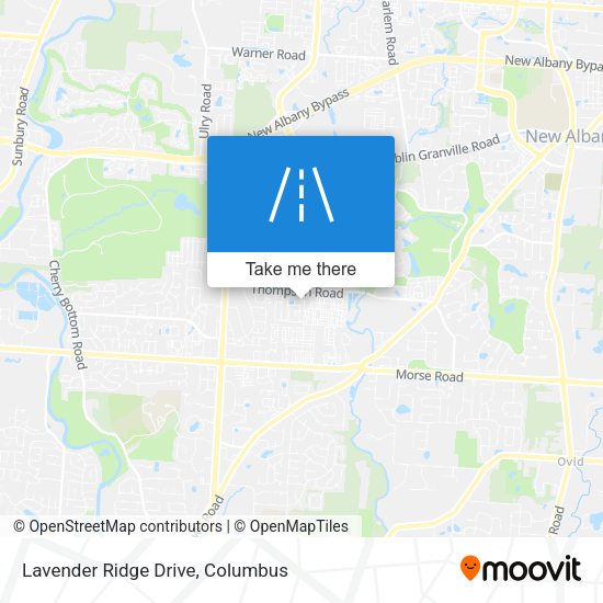 Lavender Ridge Drive map