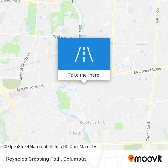 Reynolds Crossing Path map