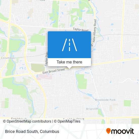 Brice Road South map