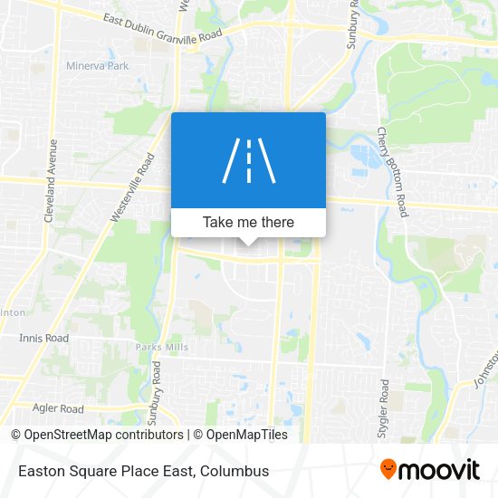 Easton Square Place East map