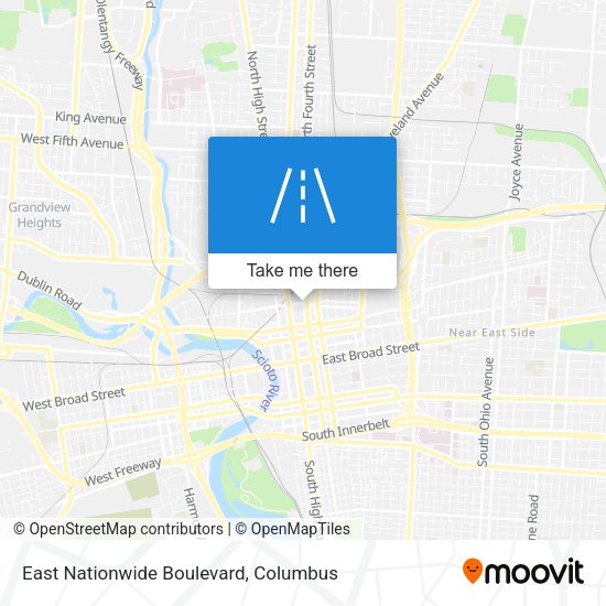 Mapa de East Nationwide Boulevard