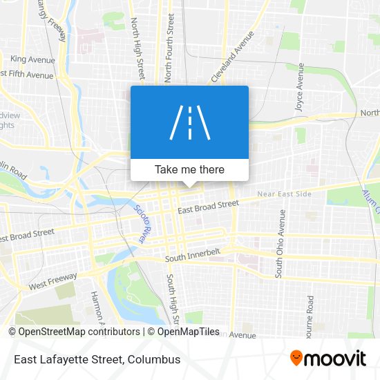 Mapa de East Lafayette Street