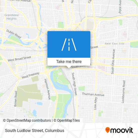 Mapa de South Ludlow Street