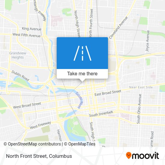 North Front Street map