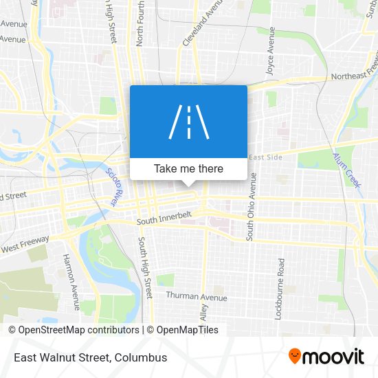 Mapa de East Walnut Street
