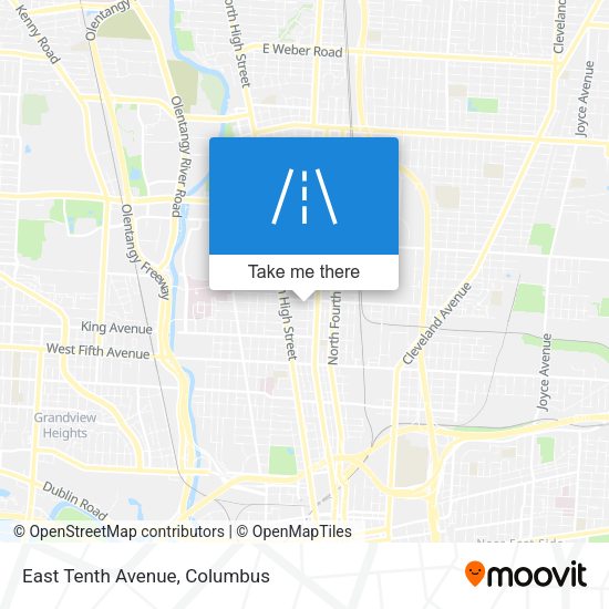 Mapa de East Tenth Avenue