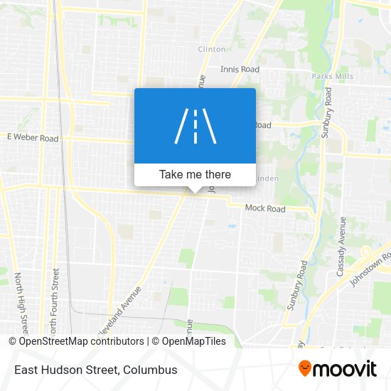 East Hudson Street map