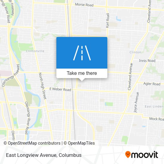 Mapa de East Longview Avenue
