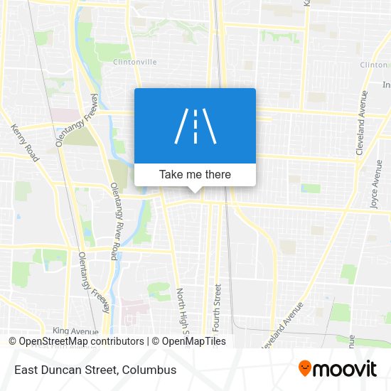East Duncan Street map