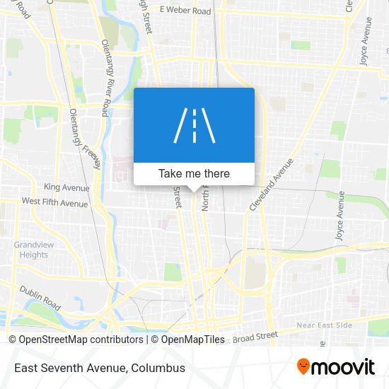 Mapa de East Seventh Avenue