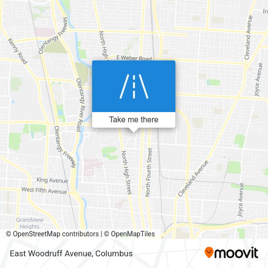 East Woodruff Avenue map