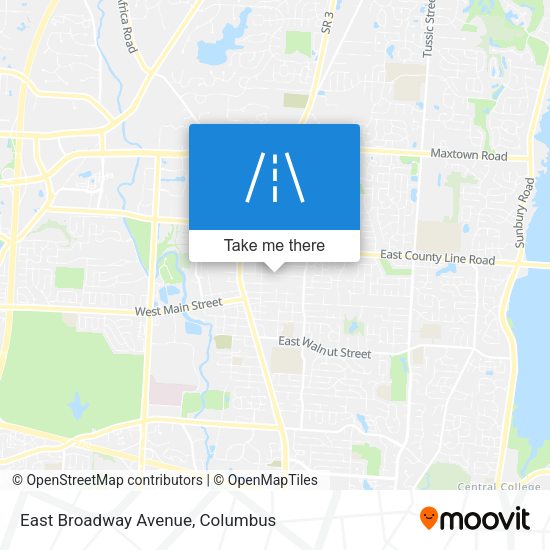 Mapa de East Broadway Avenue
