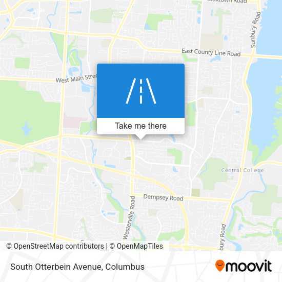 South Otterbein Avenue map