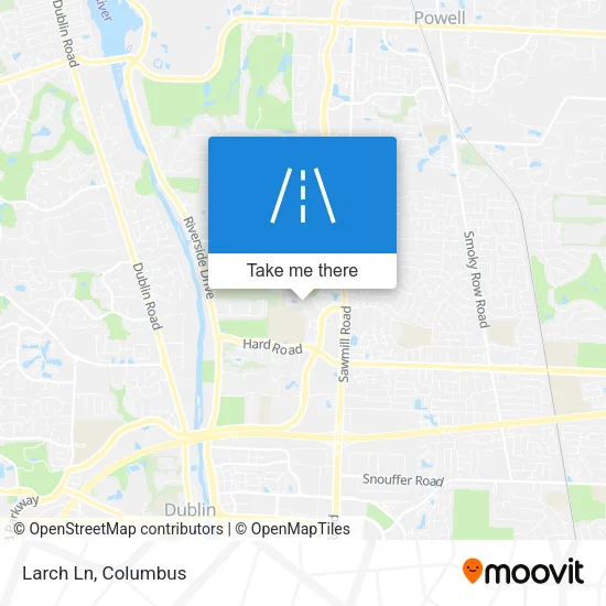 Larch Ln map