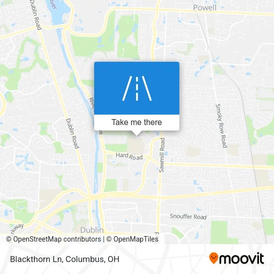 Blackthorn Ln map