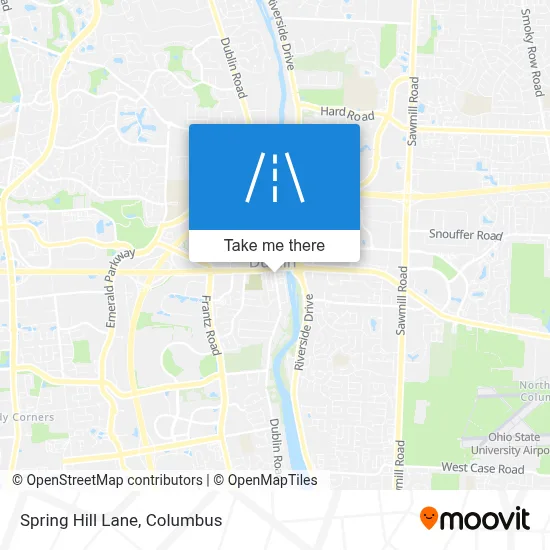 Spring Hill Lane map