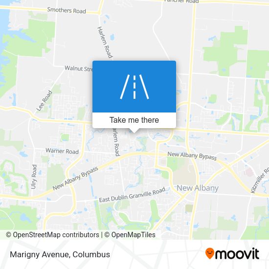Mapa de Marigny Avenue