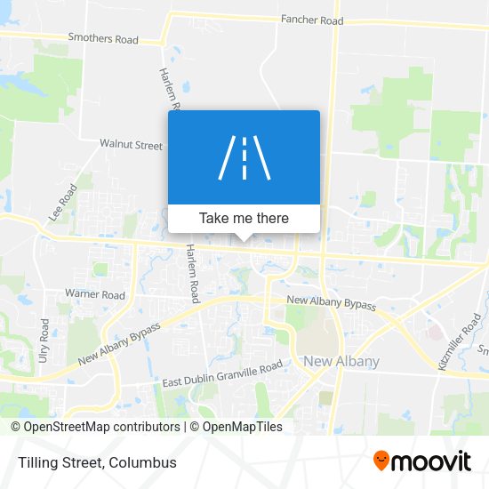 Mapa de Tilling Street