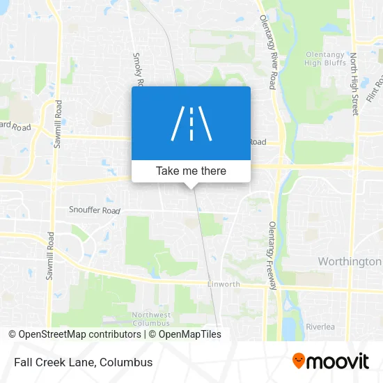 Mapa de Fall Creek Lane