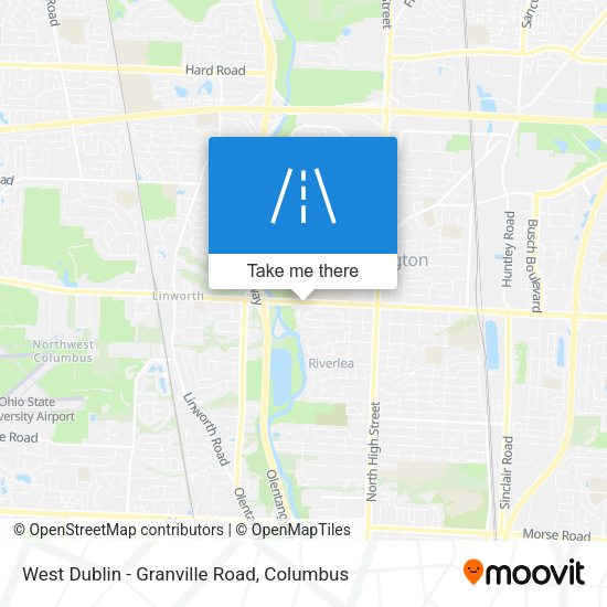 West Dublin - Granville Road map