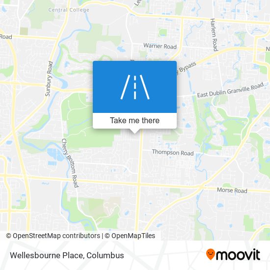 Wellesbourne Place map