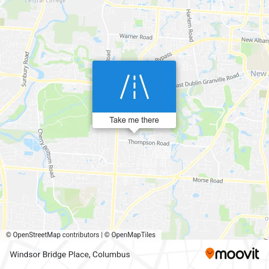 Windsor Bridge Place map