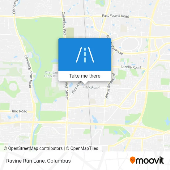 Ravine Run Lane map