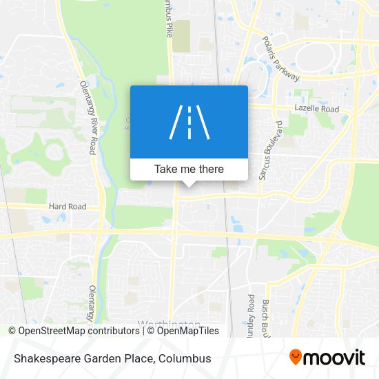 Mapa de Shakespeare Garden Place
