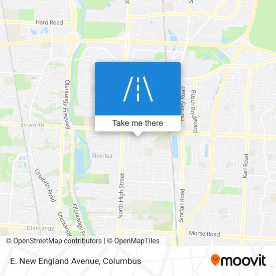 Mapa de E. New England Avenue