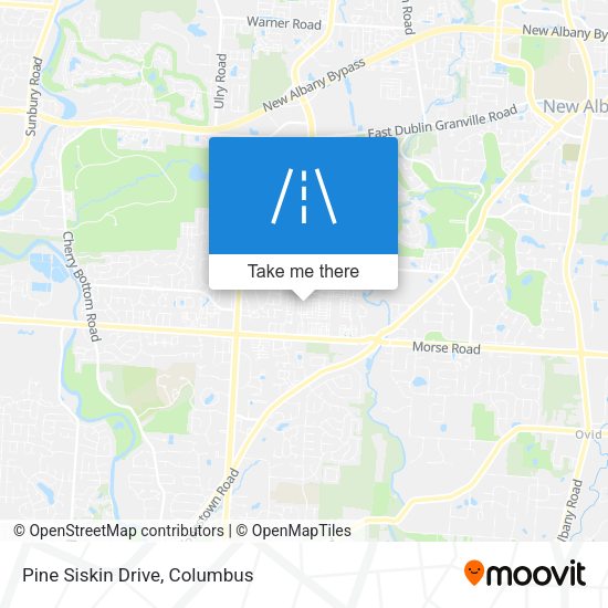 Pine Siskin Drive map