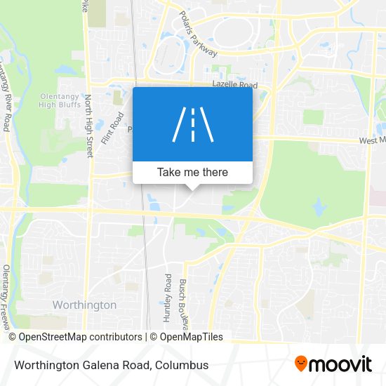 Worthington Galena Road map