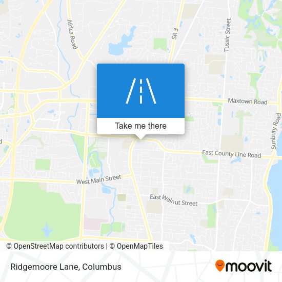 Mapa de Ridgemoore Lane