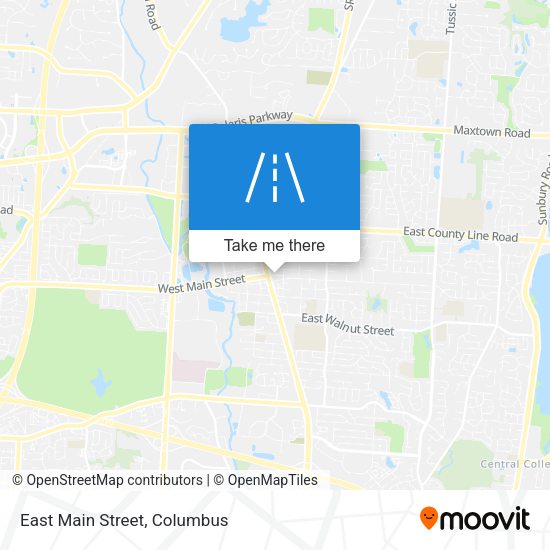 East Main Street map