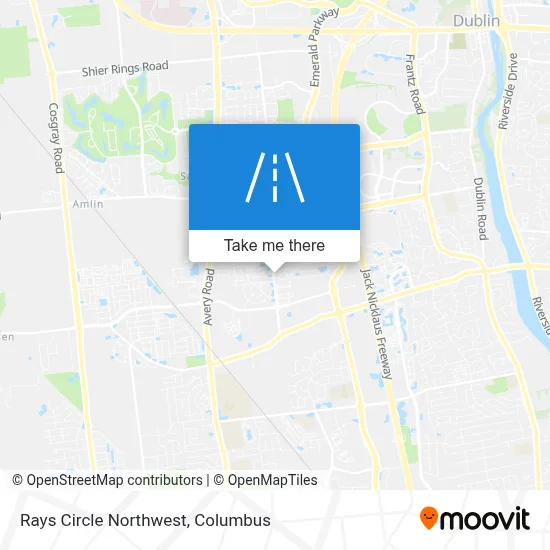 Rays Circle Northwest map