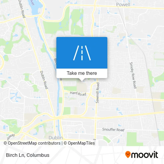 Birch Ln map