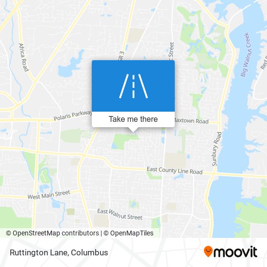 Ruttington Lane map