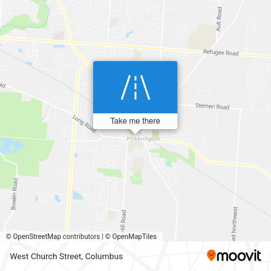West Church Street map