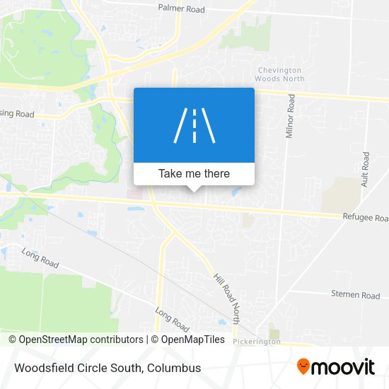 Mapa de Woodsfield Circle South