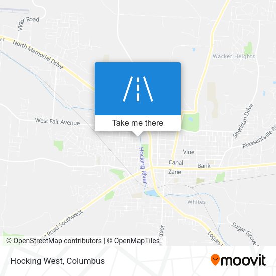 Mapa de Hocking West