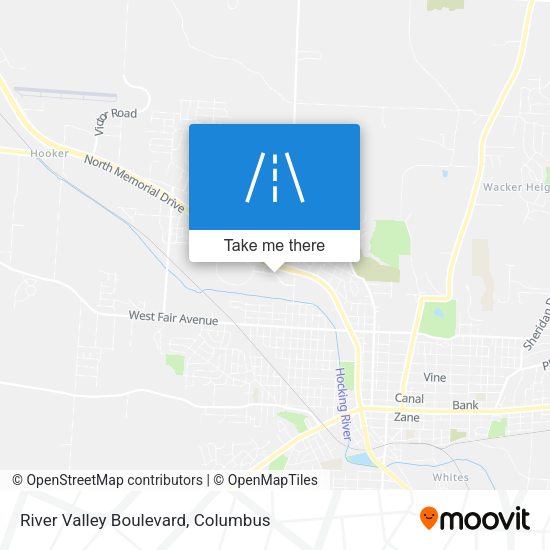 River Valley Boulevard map