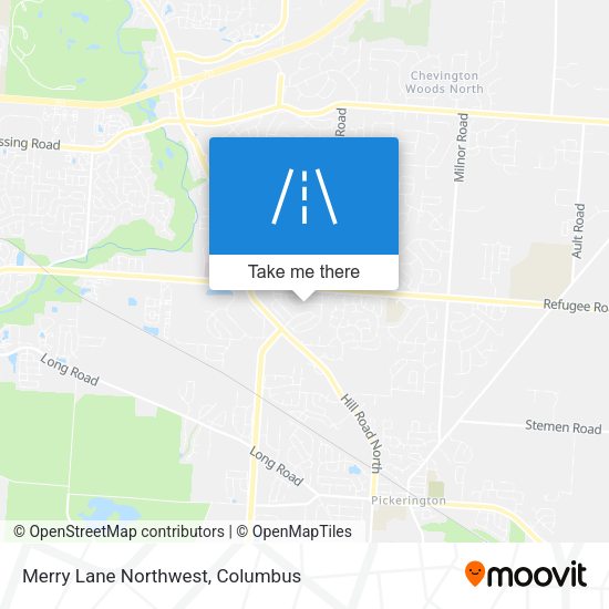 Merry Lane Northwest map