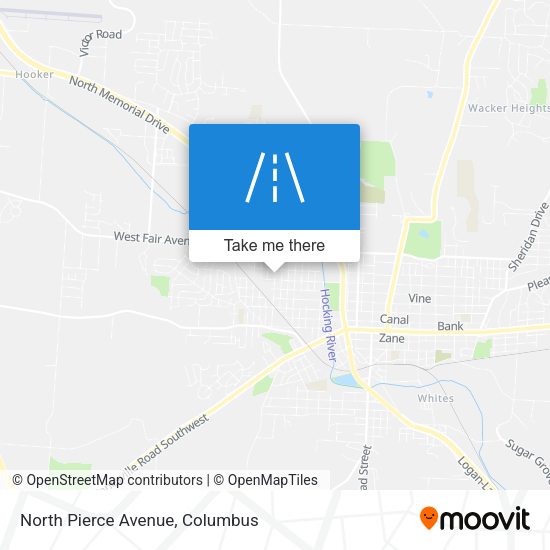 North Pierce Avenue map