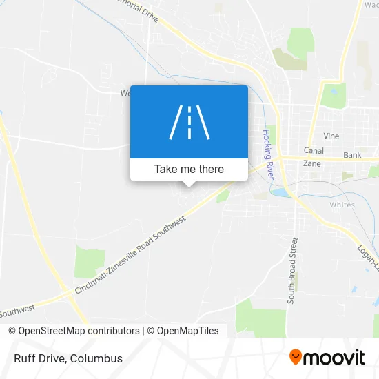 Ruff Drive map