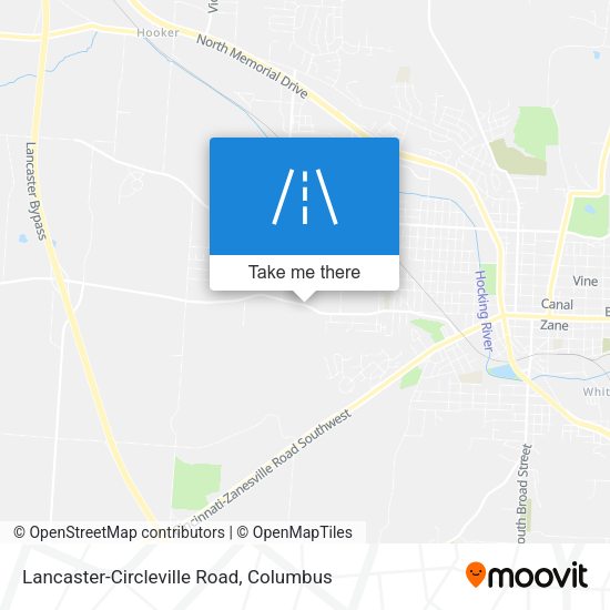 Mapa de Lancaster-Circleville Road