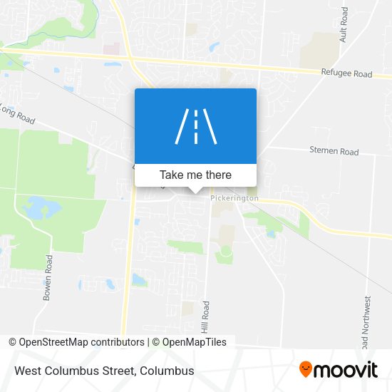 West Columbus Street map