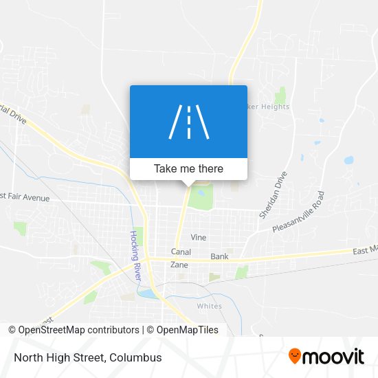 North High Street map